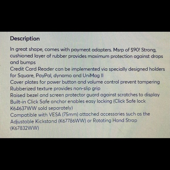 Rugged payment case for I pad air - Picture 6 of 6